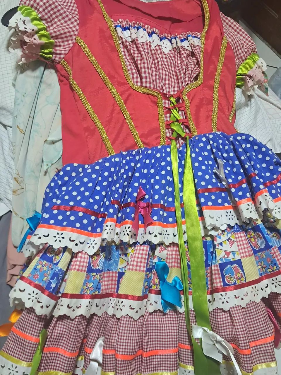Vestido Festa Junina Jovem e Adulto