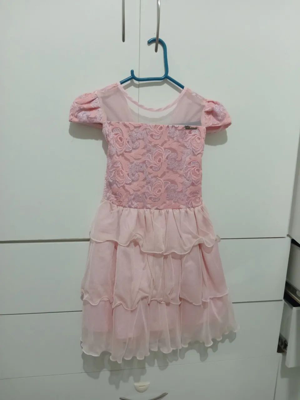 Pink Children's Dress with Details