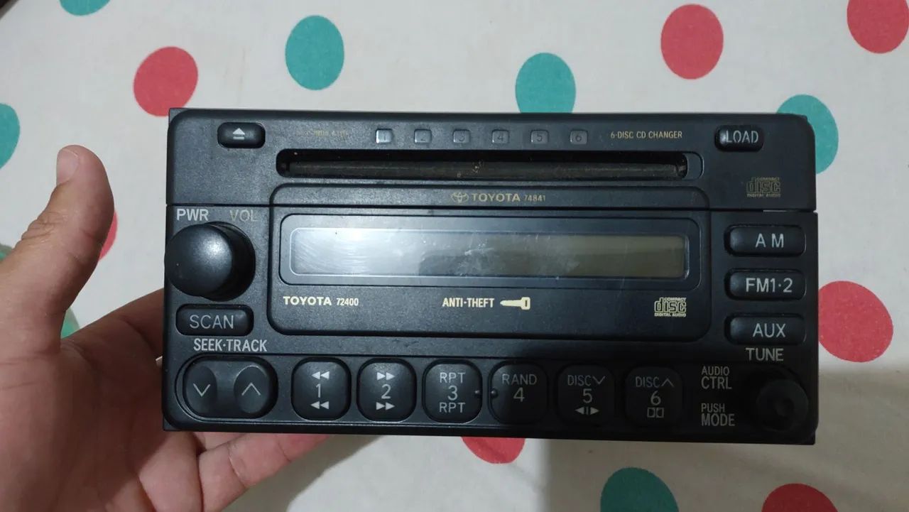 Toca-CD Original Toyota Corolla 2003-2008 - Relíquia em ótimo estado<br> - Foto 2