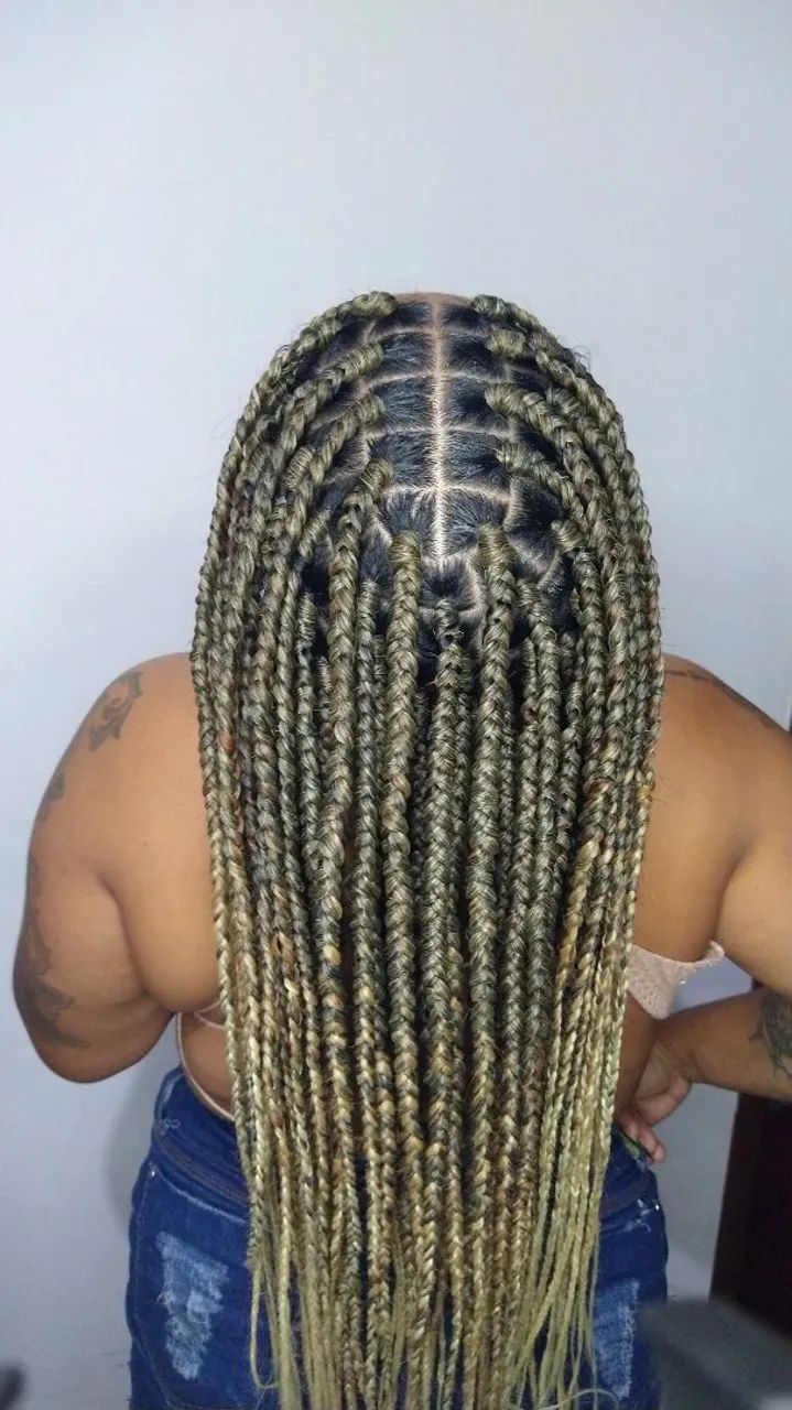Tranças Box Braids Loiro Ombré Incríveis - Foto 3