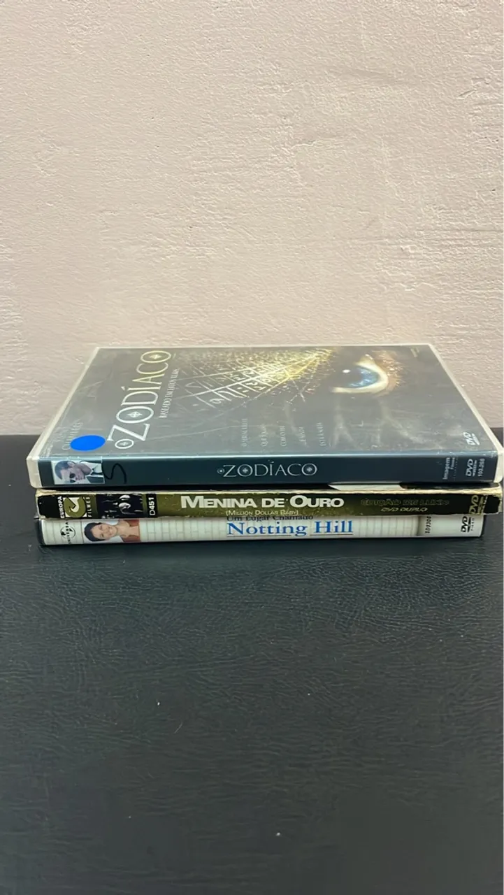 3 DVDs - Zodiaco, Menina de Ouro e Notting Hill