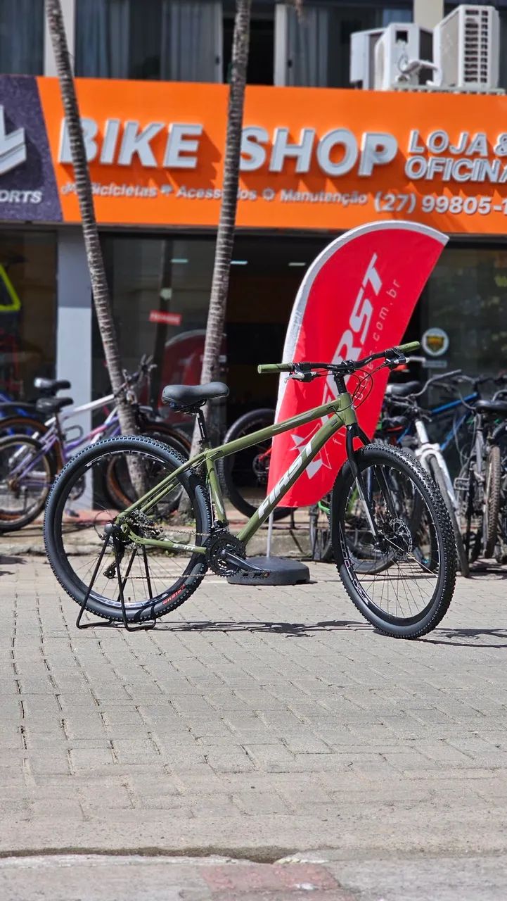 Bicicleta Aro 29 First Alumínio 21v Garfo Rígido SOMOS LOJA 12x R$133,33 - Foto 3