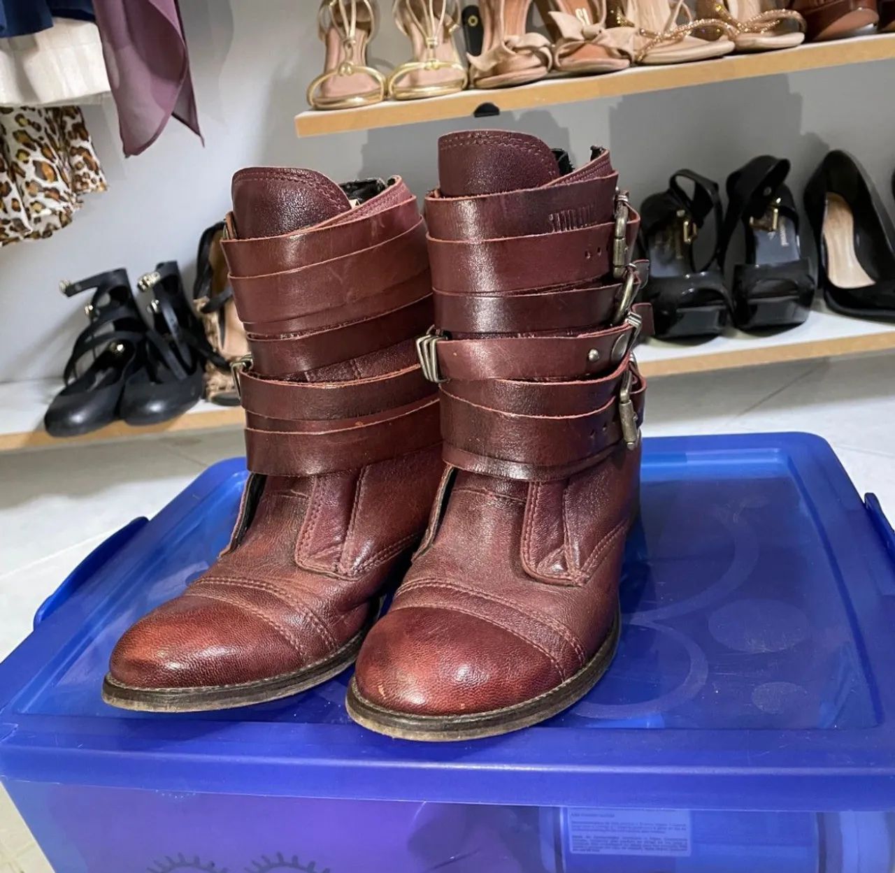 Bota Santa Lolla em couro marrom - Foto 3