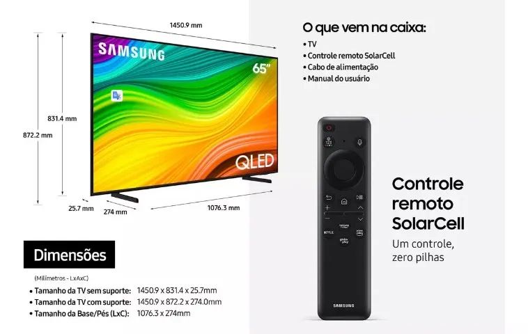 Samsung Smart TV 65" QLED 4K - Foto 2