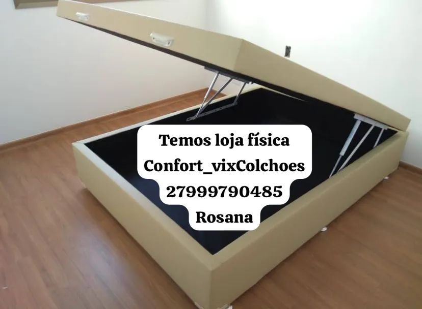 Cama Box com Baú - ConfortvixColchoes