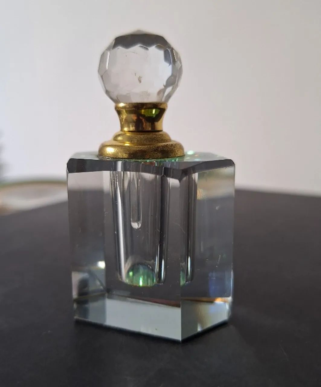 Antiguidade - Perfumeiro de Cristal Translúcido - Foto 2