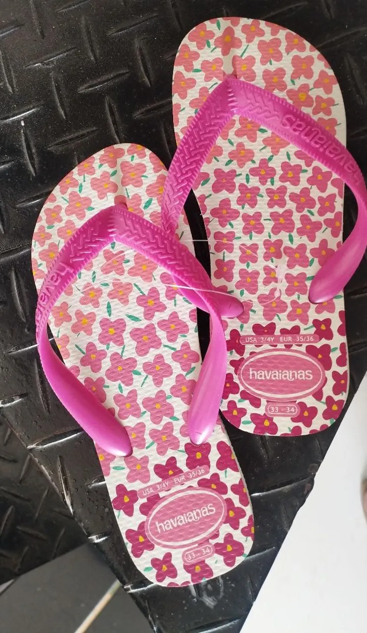 Havaianas Infantil Florido Rosa 33/34
