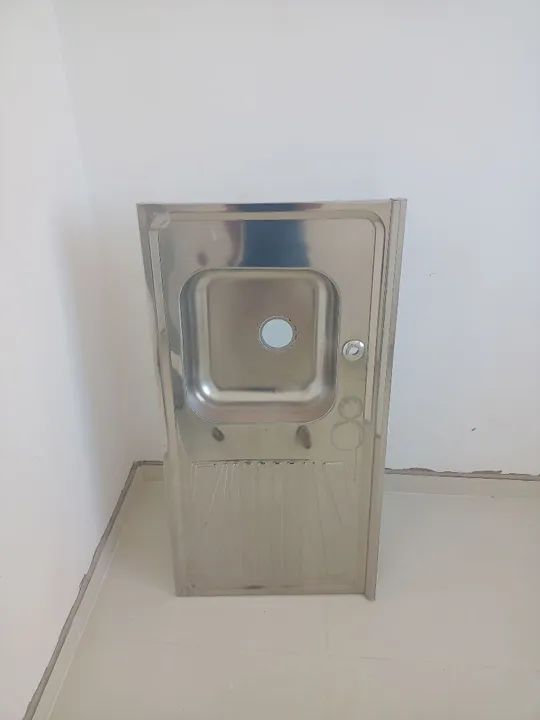 Pia de cozinha em aço inox