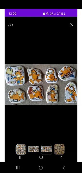 Coleção de adesivos do Garfield - Foto 3