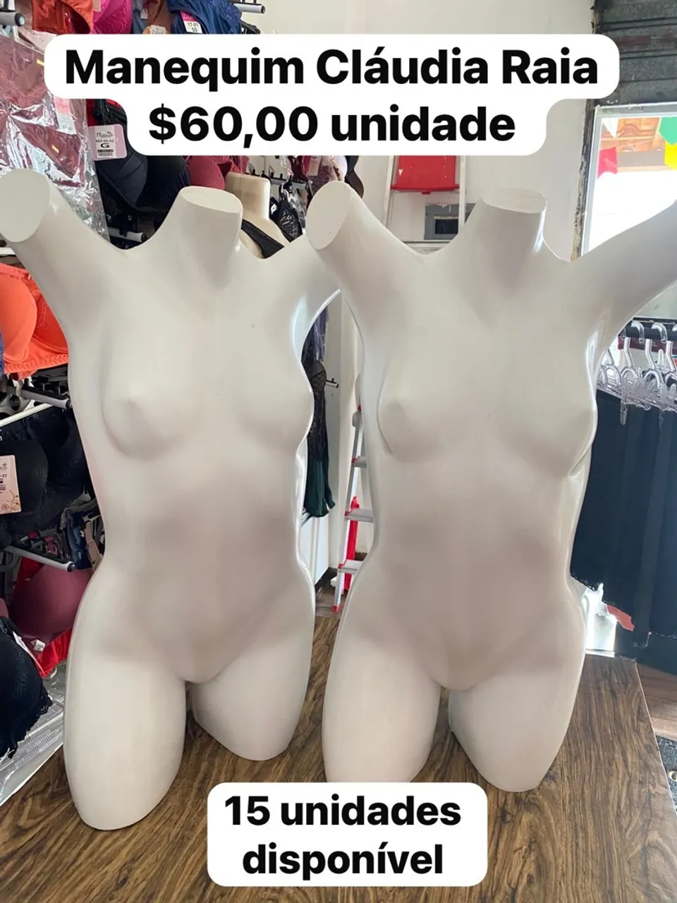 Manequim Cláudia Raia - R$60,00