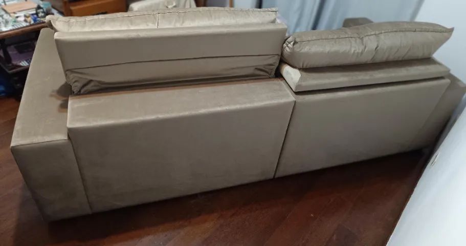 Sofá Retrátil e Reclinável com molas ensacadas 4 lugares - Foto 2