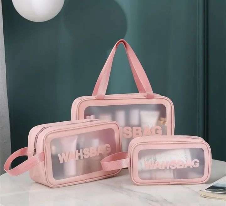 Kit de Necessaires Transparentes - Wahsbag - Foto 3