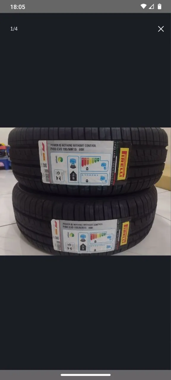 2 Pneus Pirelli P400 EVO 195/60R15 88H aceito ofertas