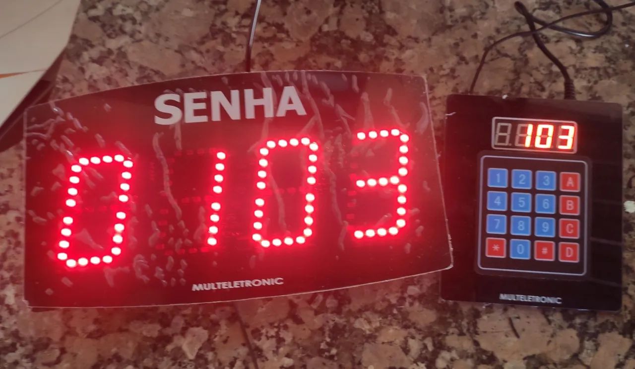 Painel Senha Aleatória  para Comércio Novo