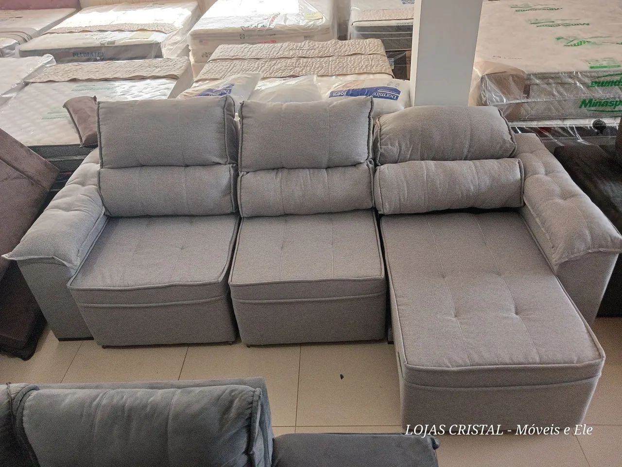 Sofá de Canto 3 Lugares - Novo - Foto 3