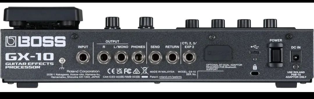 BOSS　GX-10 BOSS GX-10 | Processador de Efeitos para Guitarra e Baixo | Roland