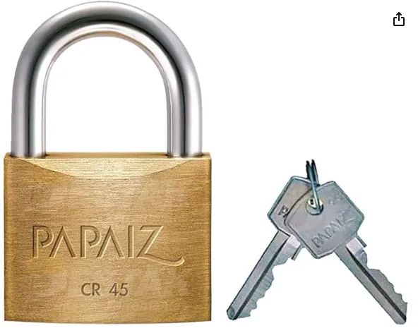 CADEADO PAPAIZ REFORÇADO  45 MM COM SEGURANÇA ANTI MICHA