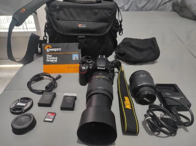 Câmera Nikon D3200 2 lentes 5336 clicks
