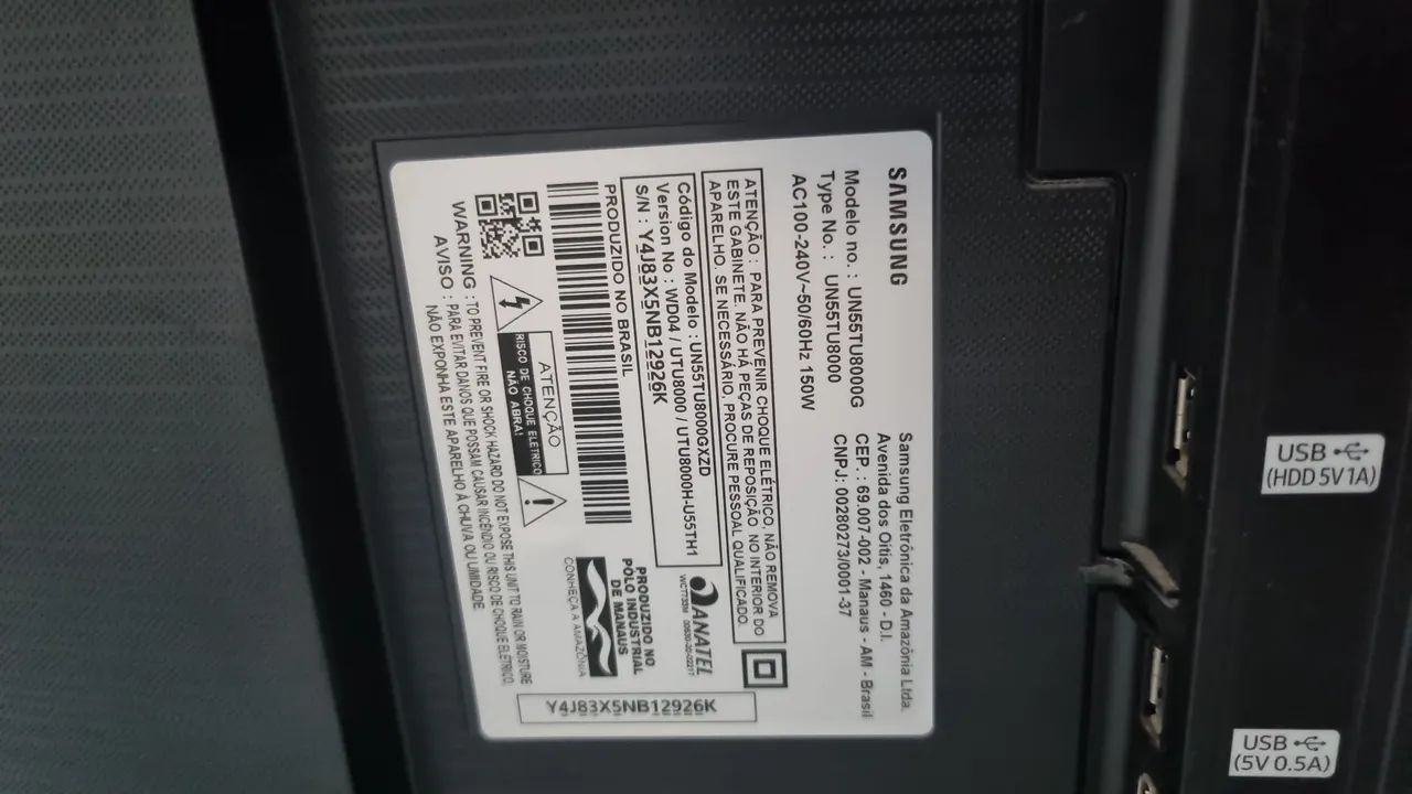 TV Samsung com tela danificada - Foto 3