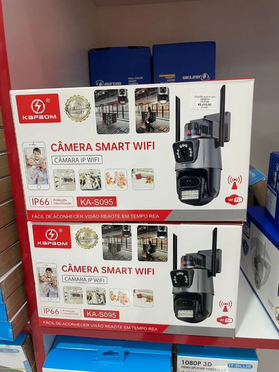 Câmera dupla externa ip66