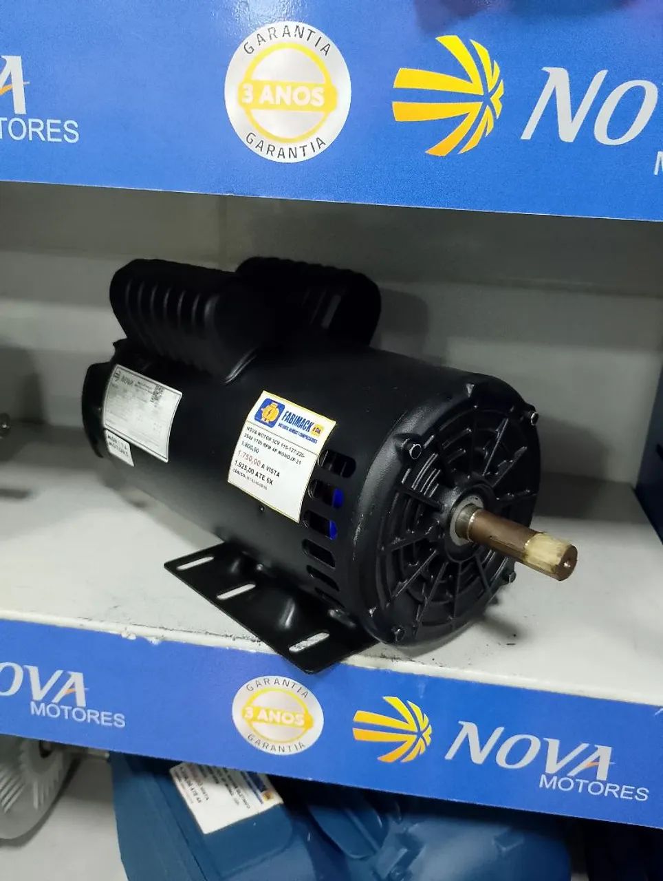 MOTOR ELETRICO  3.0CV 4P 1750RPM MON 127/220V NOVA