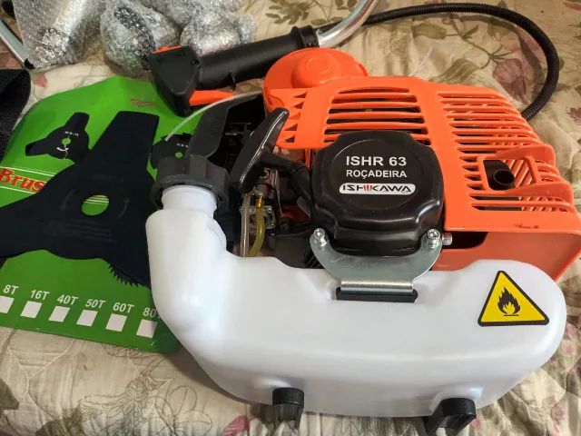 Roçadeira Ishikawa A Gasolina 63cc - Nunca foi usada - Foto 6