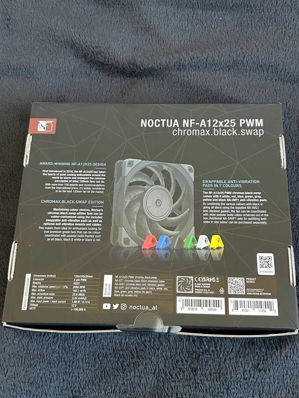 Noctua NF-A12x25 Chromax Black - Foto 2