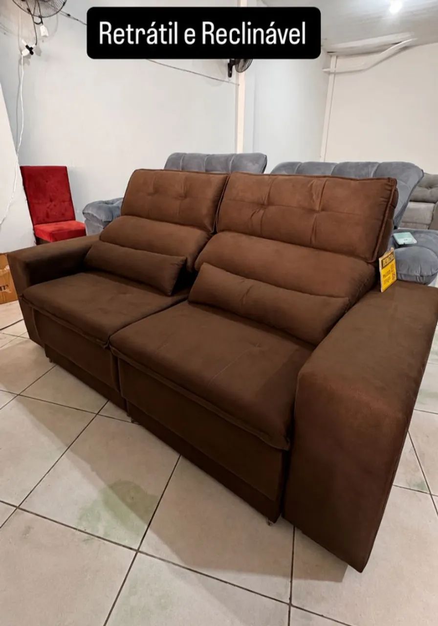 Mega promoção de Sofá Retrátil e Reclinável 2 metros 