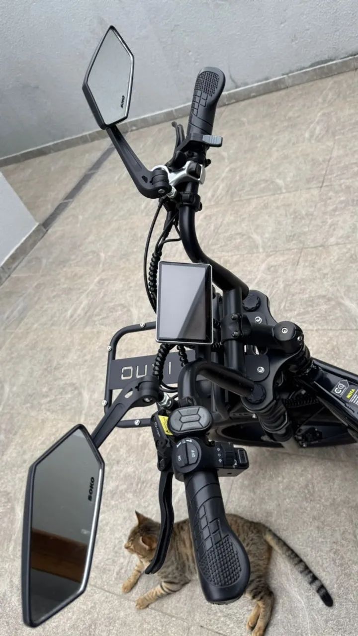 Bicicleta Elétrica Ouxi V8 Pro 1000w 48v 15ah 50km/h - Foto 6