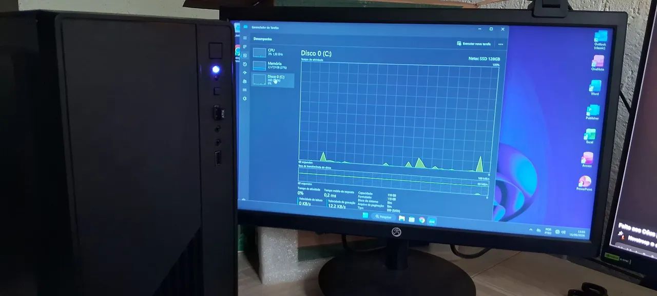 Pc e monitor para trabalho ou estudo - Foto 4