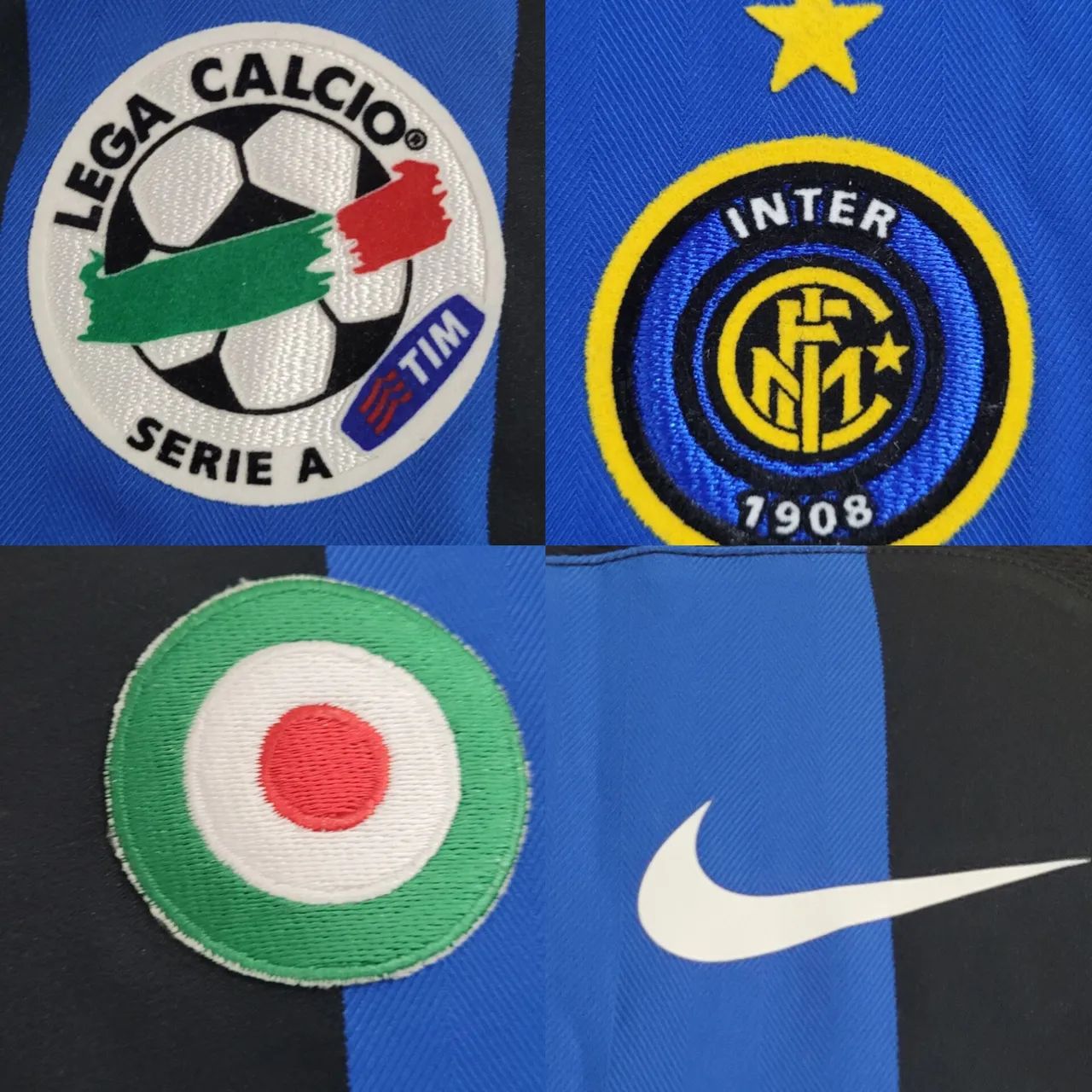 Camisa de Jogo Adriano Imperador 2005 Inter de Milão XL Made in Bulgária  - Foto 6