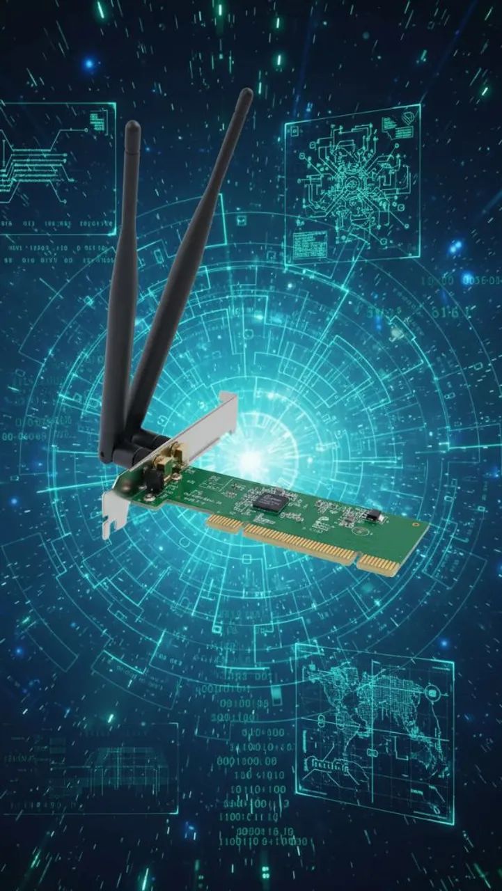Placa de Rede Wireless PCi  com 2 Antenas 5Bi - Foto 4