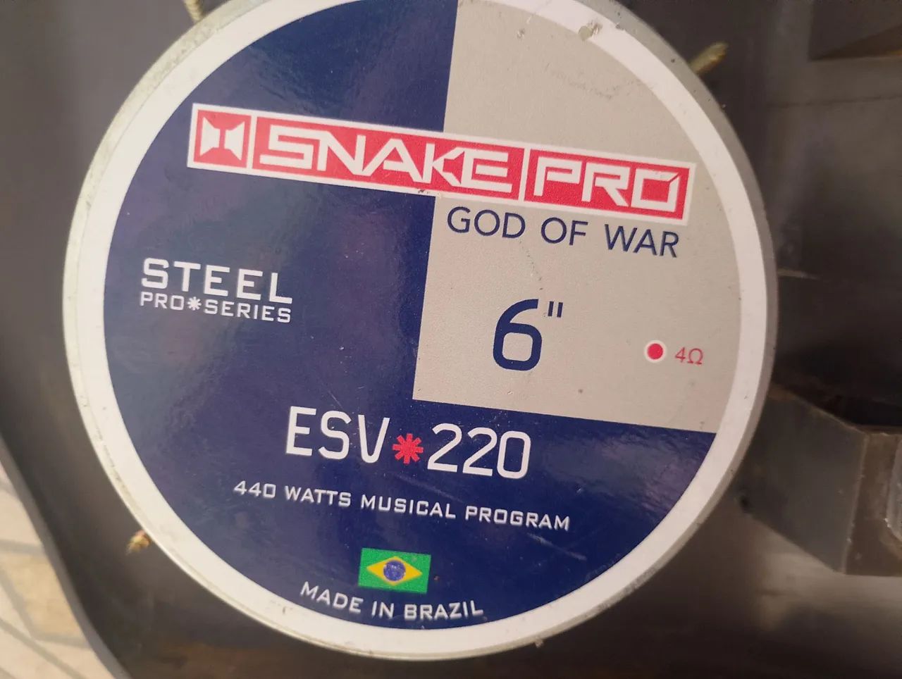 Sneke de 6 polegadas de 220 RMS 