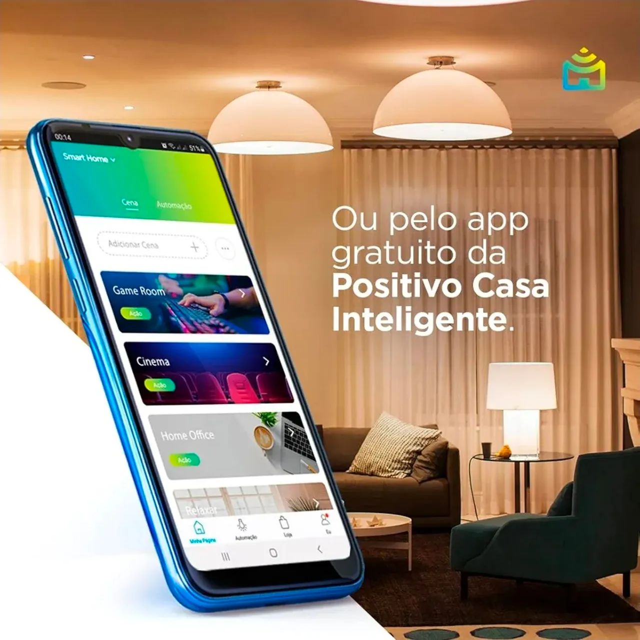 Lâmpada Smart Positivo compatível Alexa e Google Home - Foto 4