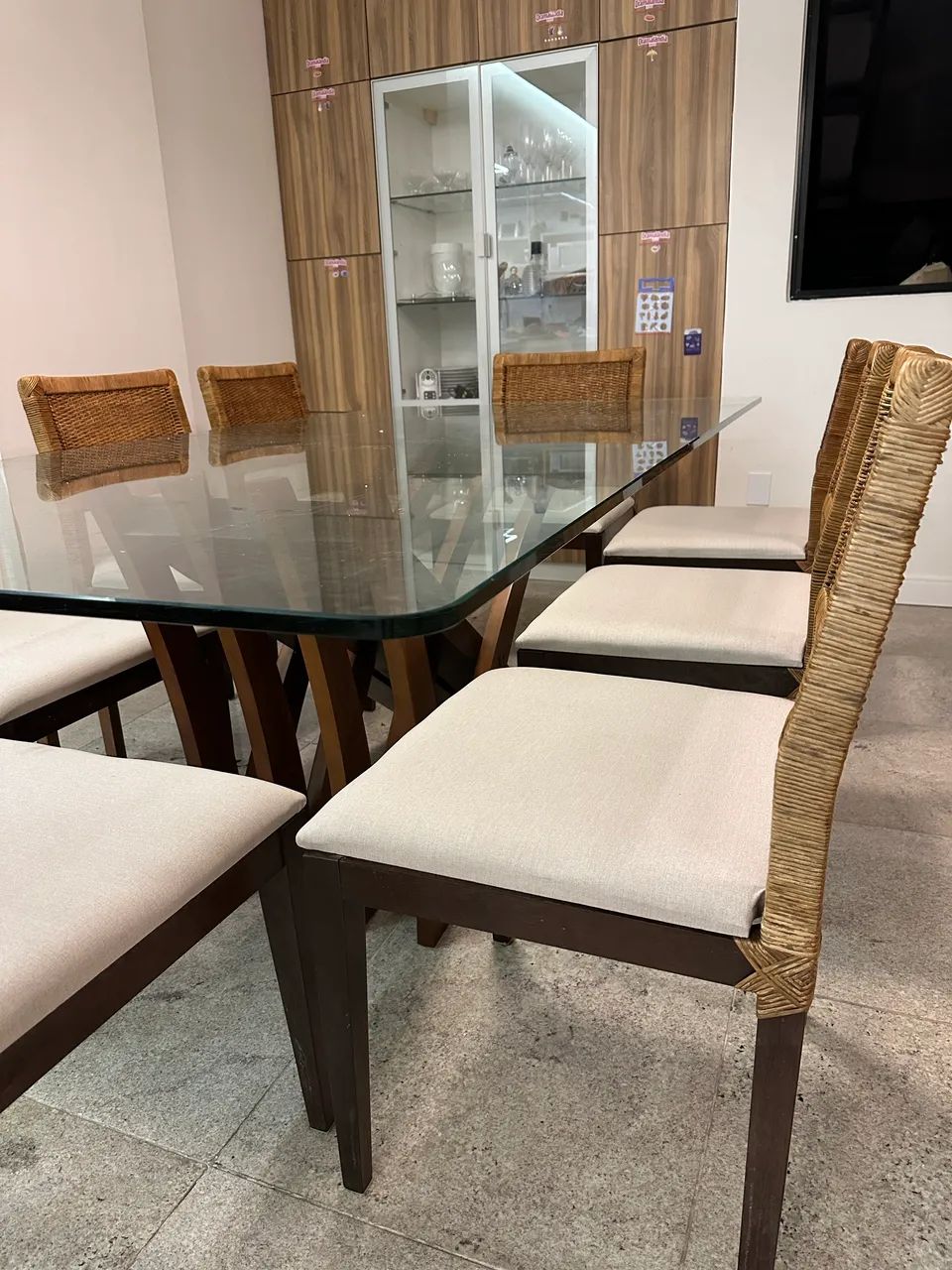 Mesa de jantar 8 lugares 