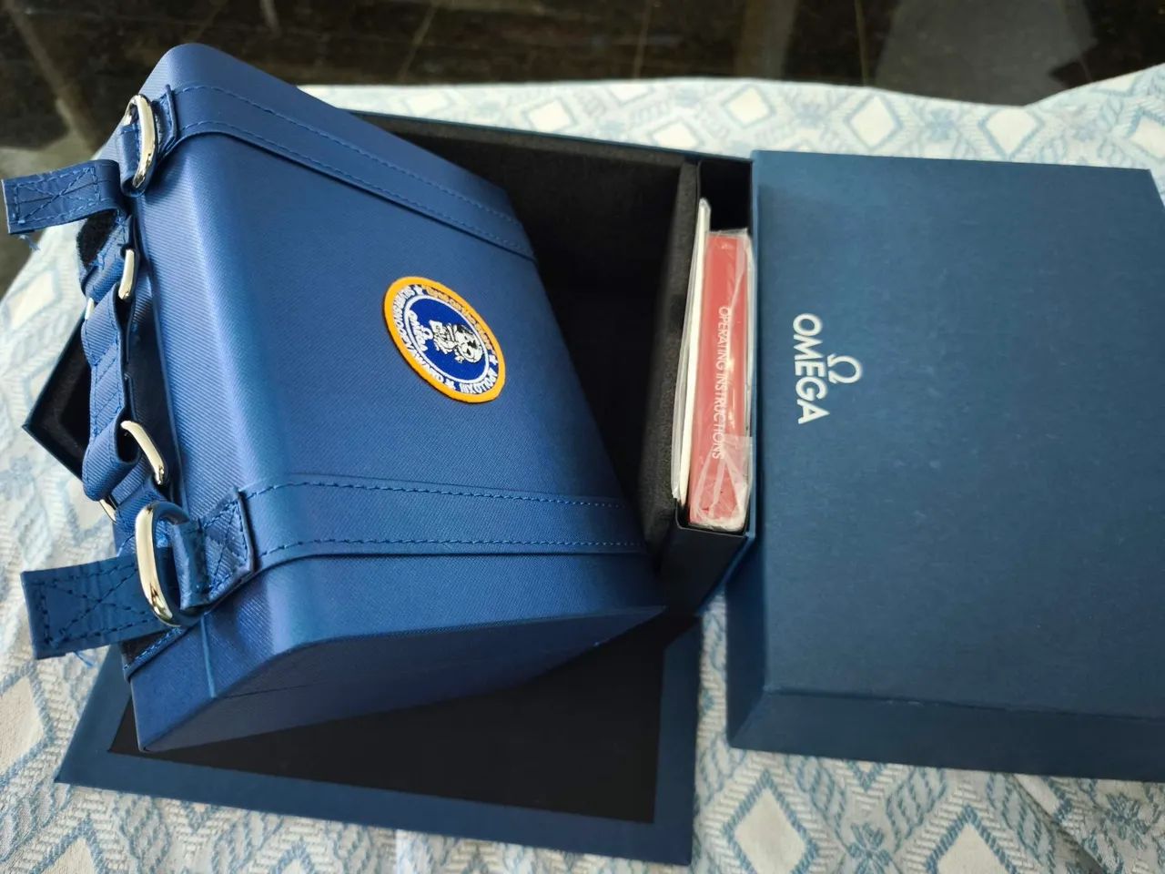 Omega Speedmaster Snoopy - Maleta luxo azul - Foto 2