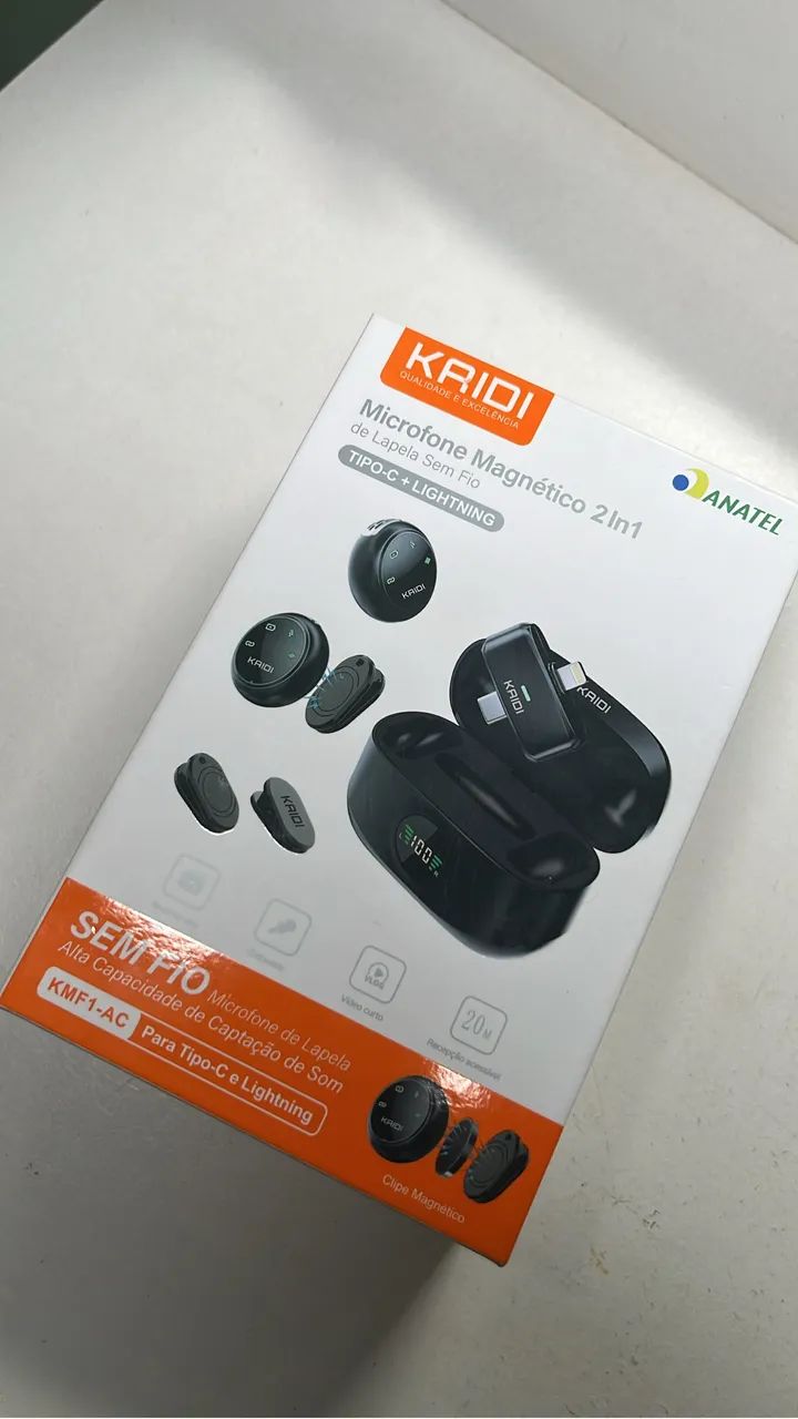 Microfone de lapela kaidi 