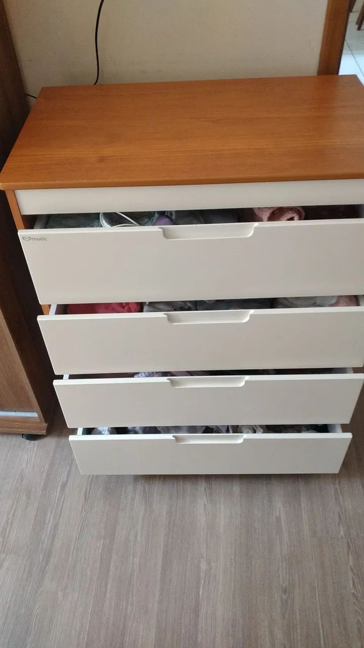 BERÇO VIRA CAMA E CÔMODA  - Foto 2
