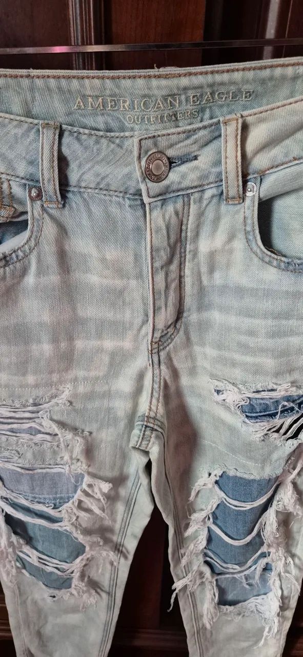 Calça jeans clara American Eagle - Foto 2