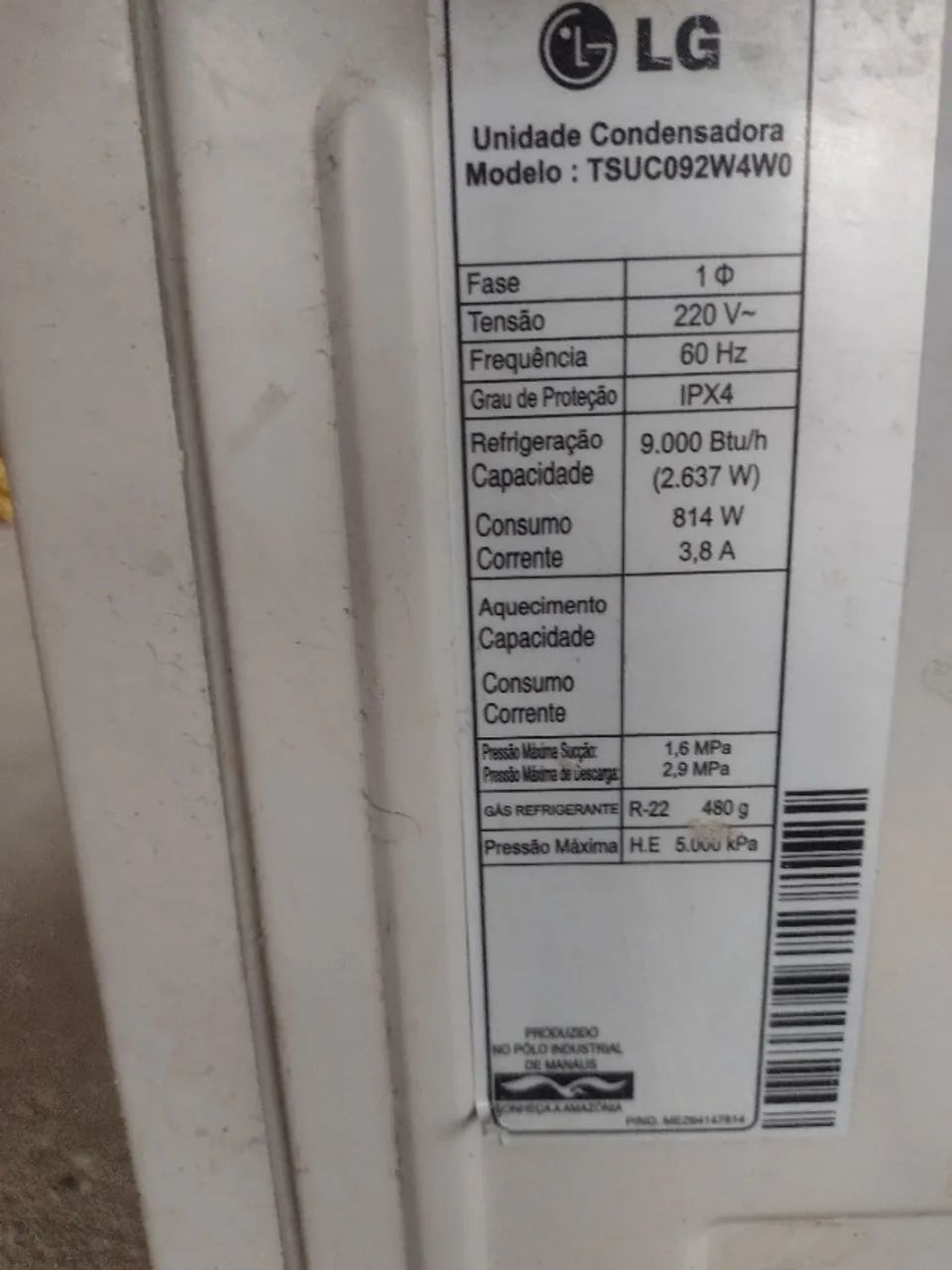 Ar condicionado split LG 9000 BTUs  - Foto 5