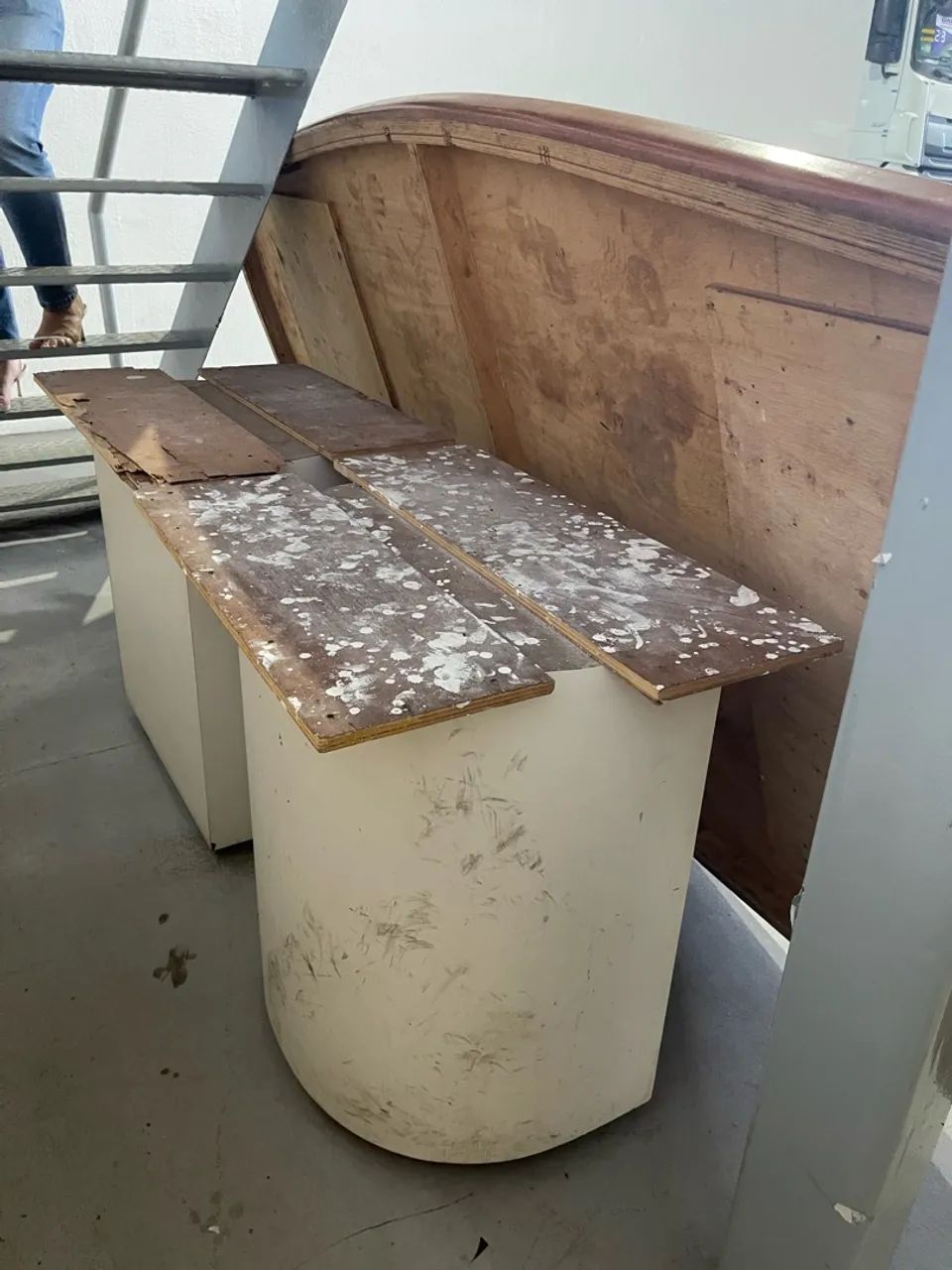 Mesa artesanal de madeira - Compensado Naval - Foto 4