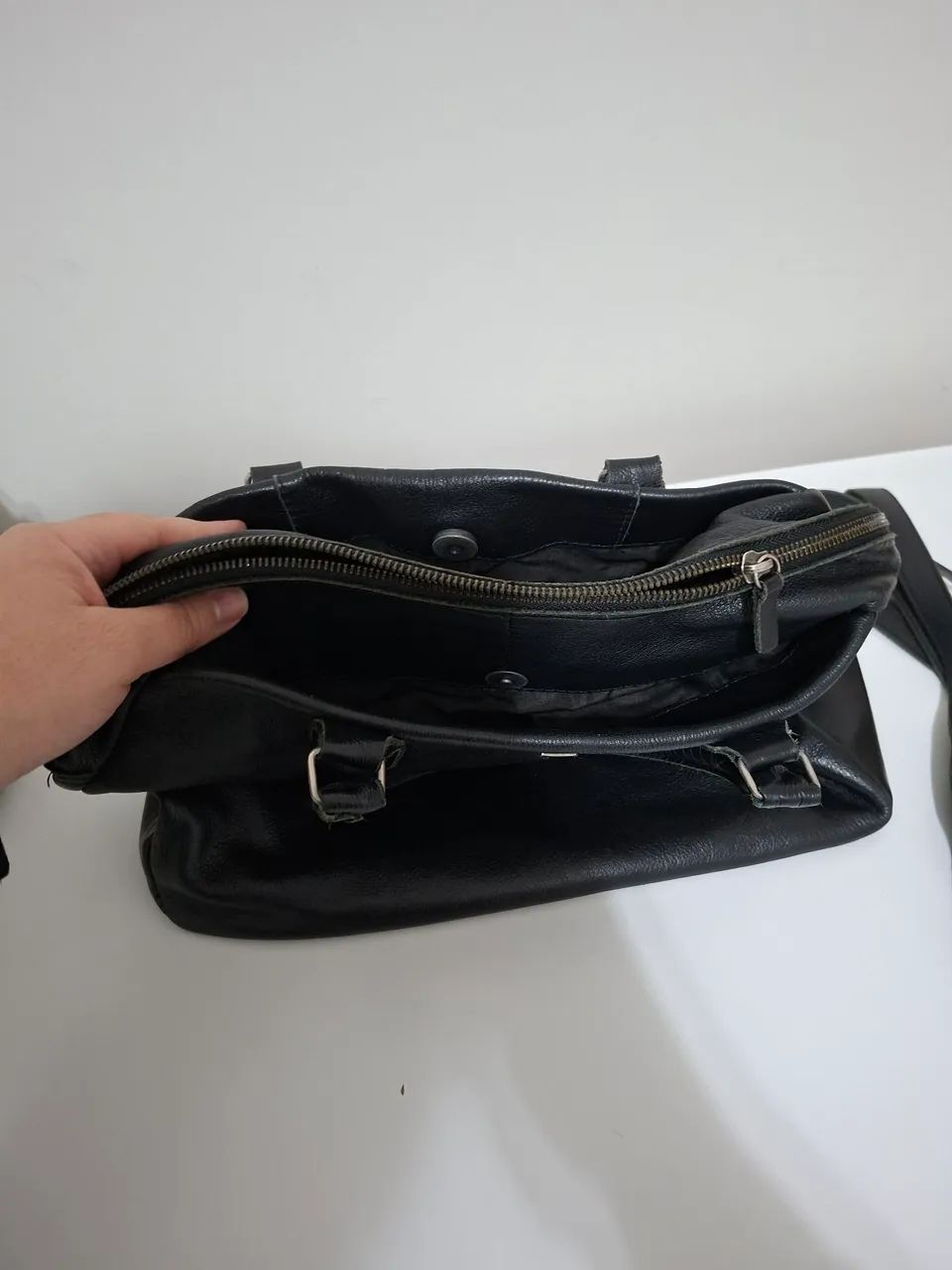 Bolsa em Couro Legítimo Via Mia - Foto 3
