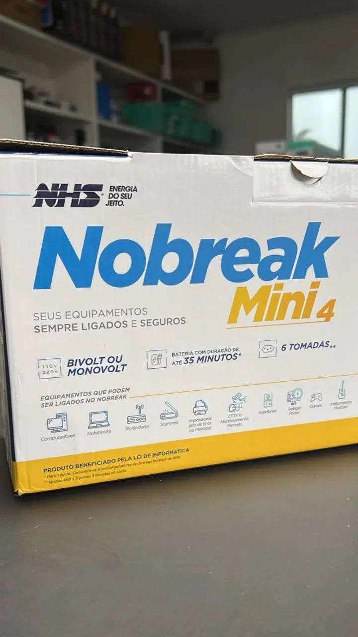 Nobreak NHS mini 4 800VA MONO S.120V - Foto 4