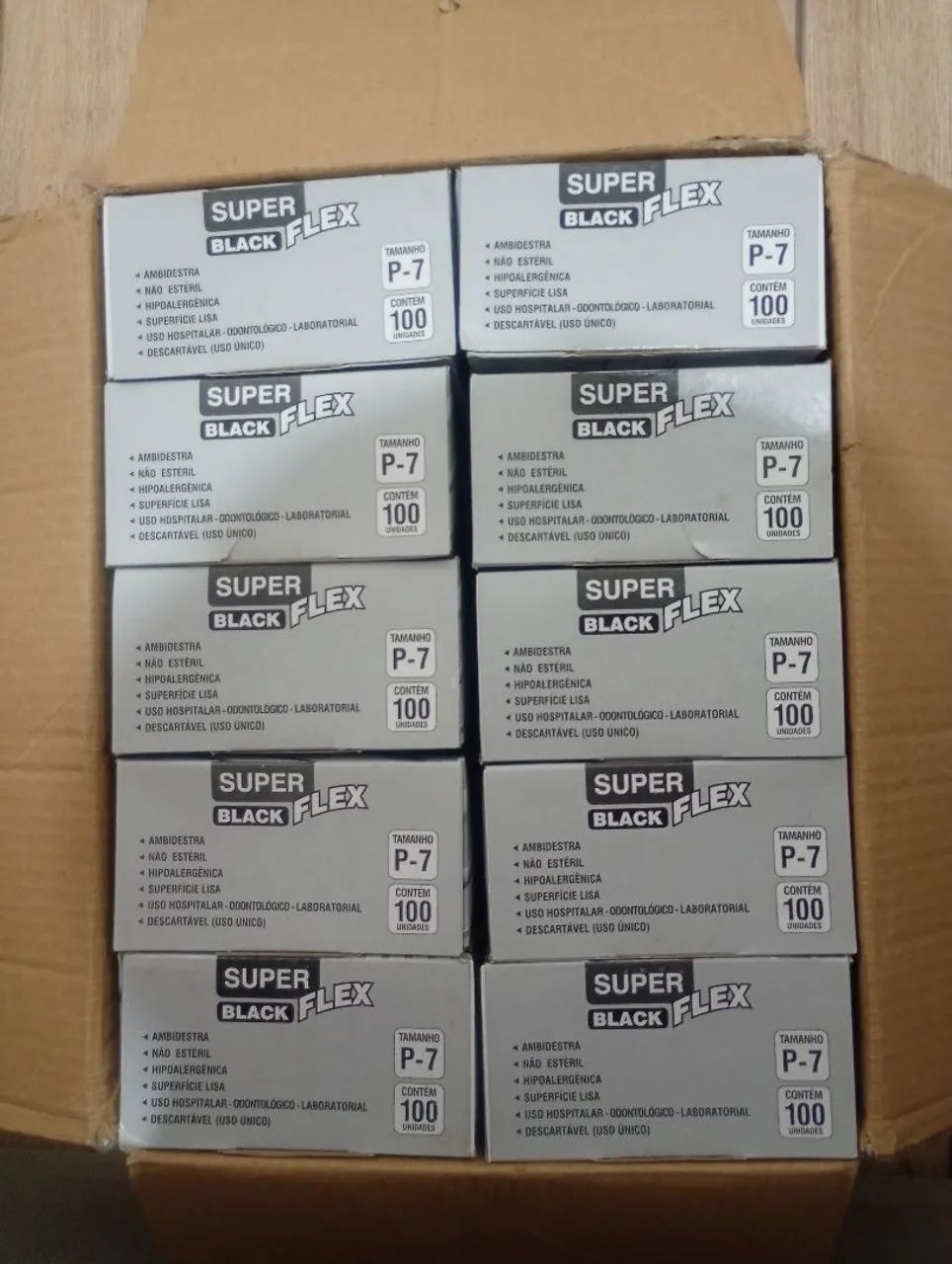 Luvas vinil flex TAM P