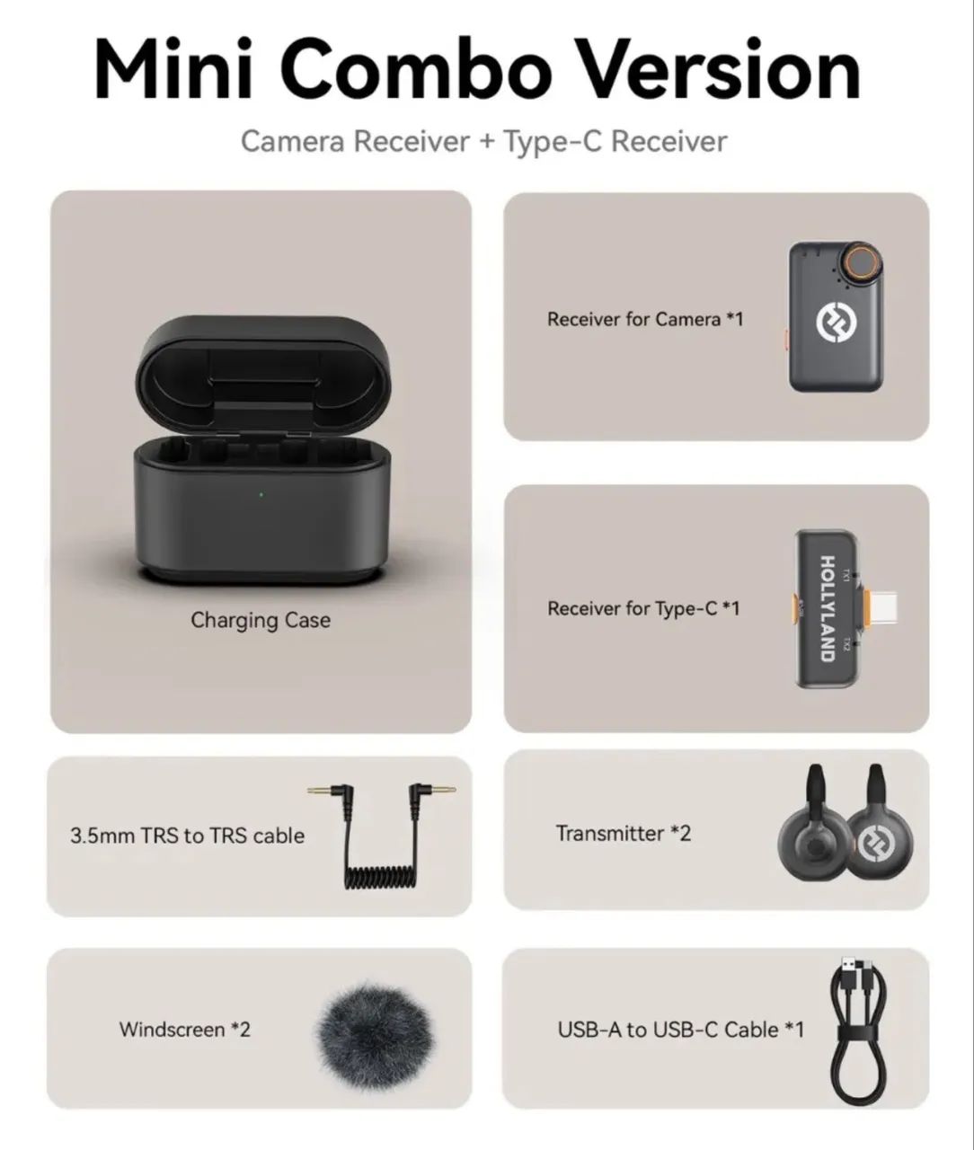 Microfone Hollyland Lark M2s Mini Combo Duo Sem Fio Preto - Foto 2