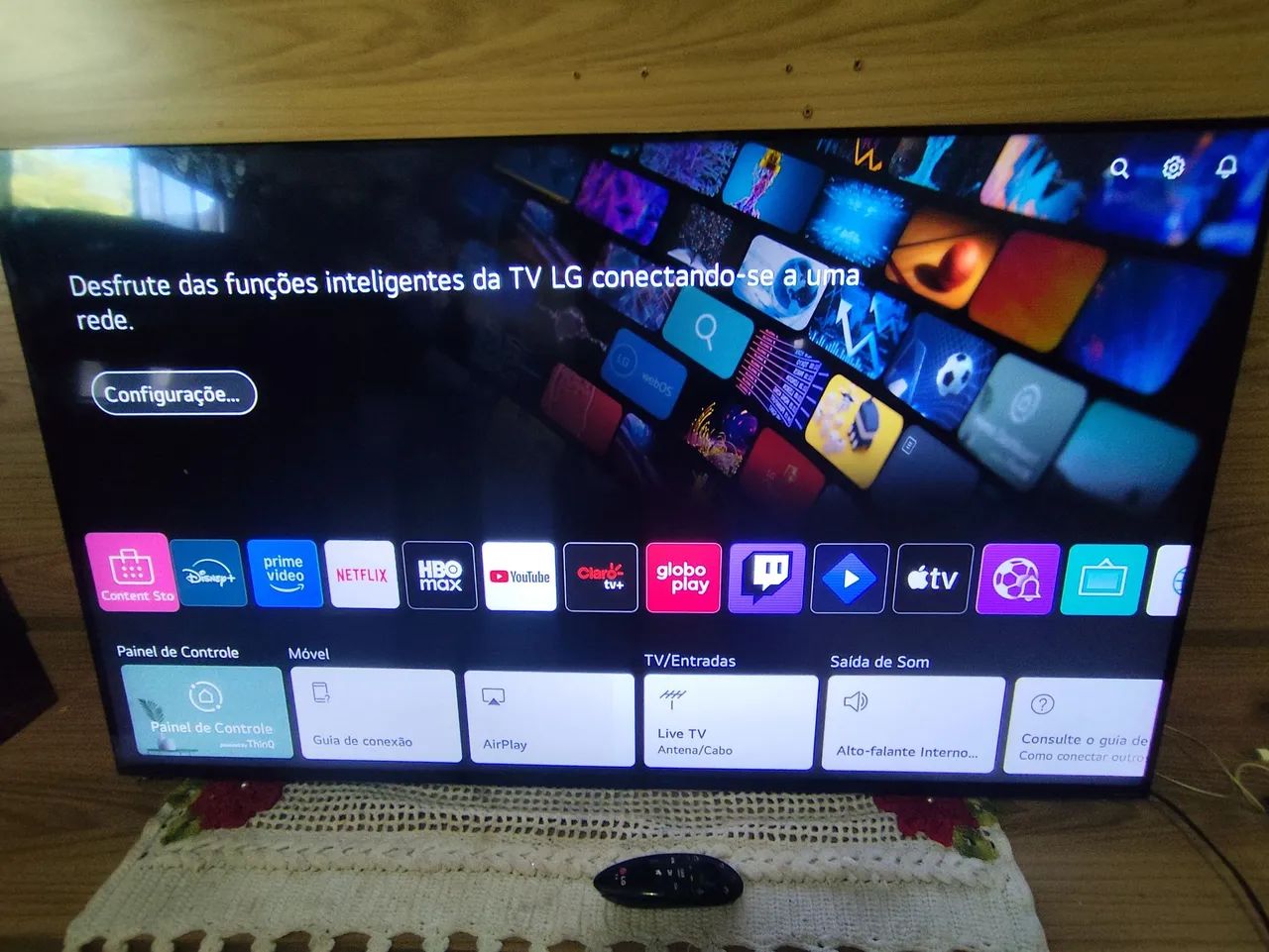 Tv LG 4k smart laçamento vira quadro  - Foto 2