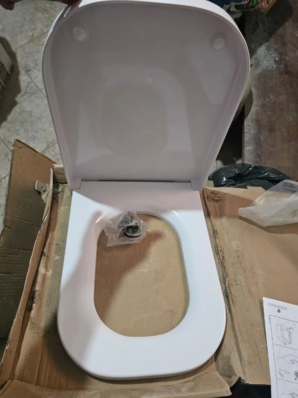 Assento Termofixo NOVO, com Amortecedor Gap Branco - Foto 3