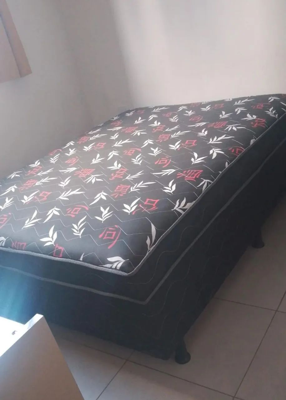 Cama box casal acoplada 
