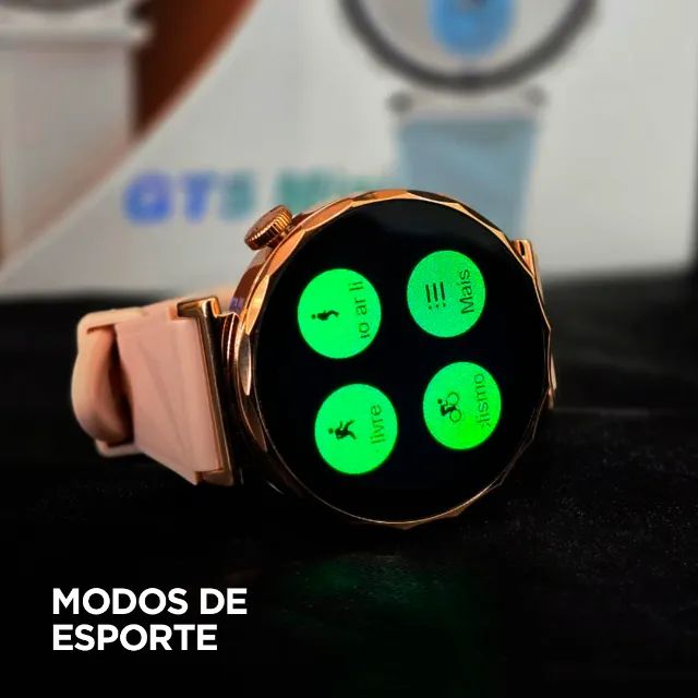 Relógio Smartwatch Redondo Microwear Gt5 Mini 41mm Séries 11 Feminino Infantil Ips ChatGPT - Foto 4