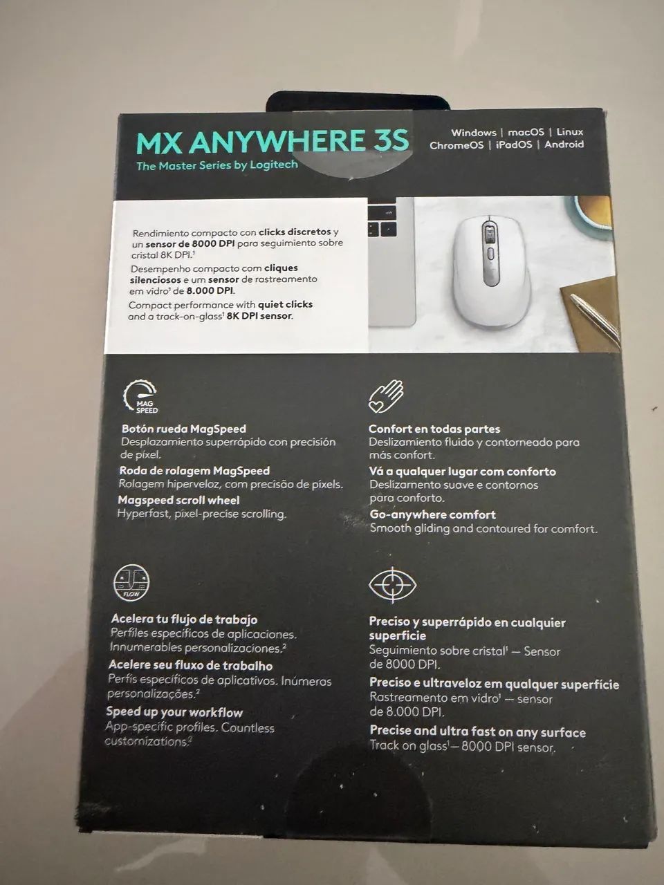 Mouse sem Fio Logitech MX Anywhere 3S